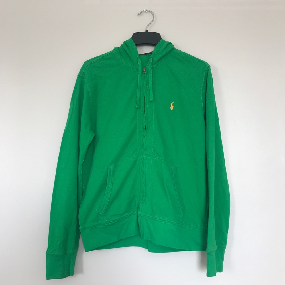 Polo Ralph Lauren Green Hoodie Sweatshirt Large
